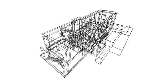 Lemované Architektonické Tapety Digitální Pozadí — Stock fotografie