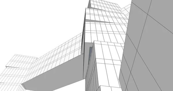 Абстрактный Архитектурный Дизайн Обоев Цифровой Концепт Фон — стоковое фото