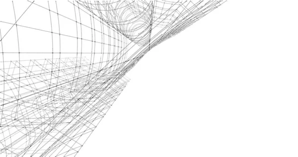 Abstrakcyjna Tapeta Architektoniczna Tło Cyfrowe — Zdjęcie stockowe