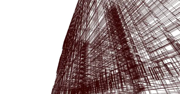 Papel Parede Arquitetônico Abstrato Fundo Digital — Fotografia de Stock