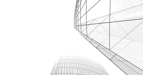 Abstract Architectural Wallpaper Digital Background — Stock Photo, Image