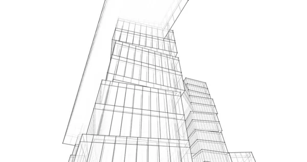 Абстрактный Архитектурный Дизайн Обоев Цифровой Концепт Фон — стоковое фото