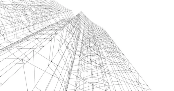 Абстрактные Архитектурные Обои Цифровой Фон — стоковое фото