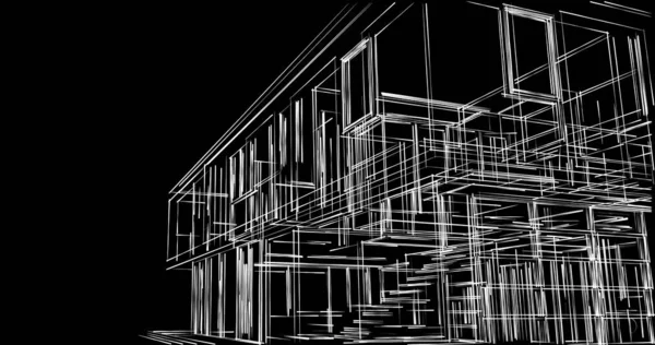 Архітектура Ілюстрація Проектування Будівництва Будівництва — стокове фото