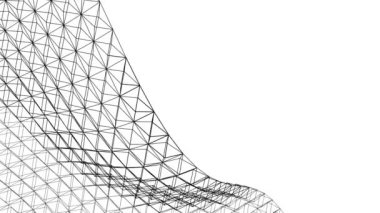 minimal 3d mimari şekillerde hareket etmek