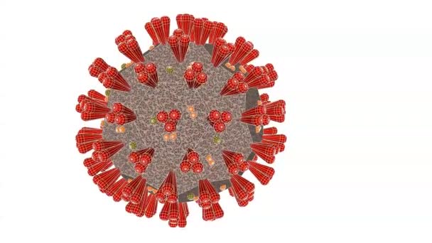 Mozgó Koronavírus Vírus Alakja — Stock videók