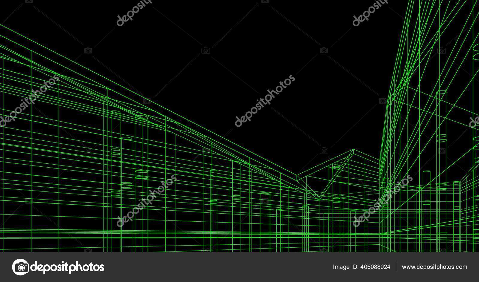 建筑墙纸设计数字概念背景 图库照片 C Yuriya