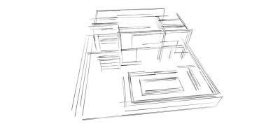 soyut mimari duvar kağıdı, dijital arkaplan