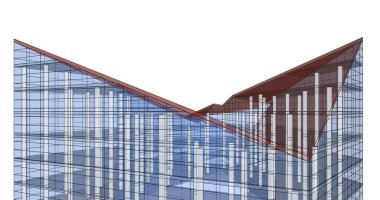 soyut mimari duvar kağıdı tasarımı, dijital konsept arkaplan