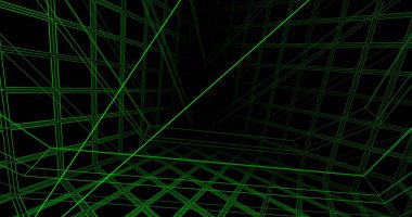 Mimari sanat konseptinde soyut çizgiler, minimum geometrik şekiller. 