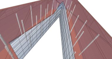 soyut mimari duvar kağıdı tasarımı, dijital konsept arkaplan