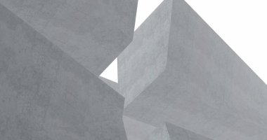 Mimari sanat konseptinde soyut çizgiler, minimum geometrik şekiller. 