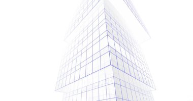 Mimari sanat konseptinde soyut çizgiler, minimum geometrik şekiller. 