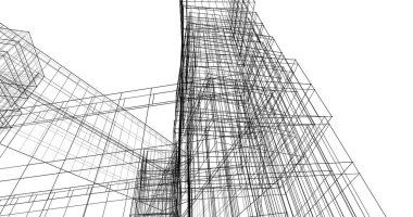 soyut mimari duvar kağıdı tasarımı, dijital konsept arkaplan