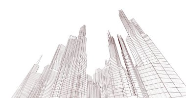 soyut mimari duvar kağıdı, dijital arkaplan