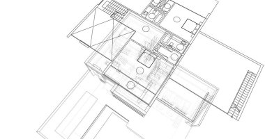 soyut mimari duvar kağıdı, dijital arkaplan