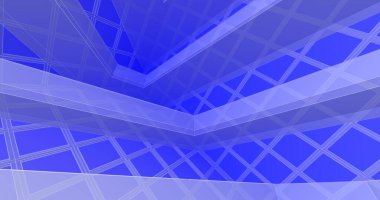 Mimari sanat konseptinde soyut çizgiler, minimum geometrik şekiller. 