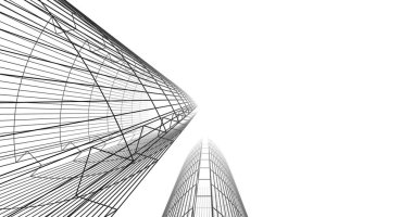 soyut mimari duvar kağıdı, dijital arkaplan