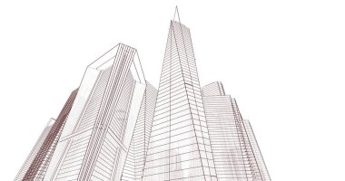 soyut mimari duvar kağıdı, dijital arkaplan