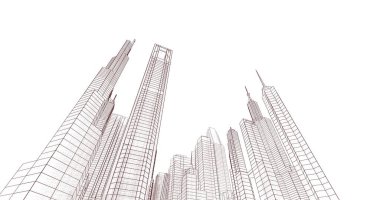 soyut mimari duvar kağıdı, dijital arkaplan