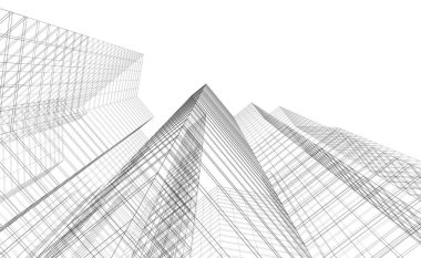 soyut mimari duvar kağıdı tasarımı, dijital konsept arkaplan