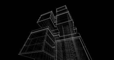 soyut mimari duvar kağıdı, dijital arkaplan