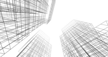 soyut mimari duvar kağıdı tasarımı, dijital konsept arkaplan