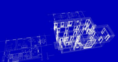çizgili mimari duvar kağıdı, dijital arkaplan