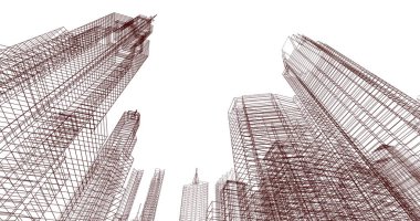 soyut mimari duvar kağıdı, dijital arkaplan