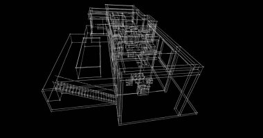 çizgili mimari duvar kağıdı, dijital arkaplan