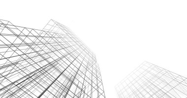 soyut mimari duvar kağıdı tasarımı, dijital konsept arkaplan