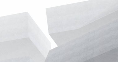 Mimari sanat konseptinde soyut çizgiler, minimum geometrik şekiller. 