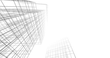 soyut mimari duvar kağıdı tasarımı, dijital konsept arkaplan
