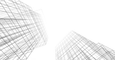 soyut mimari duvar kağıdı tasarımı, dijital konsept arkaplan