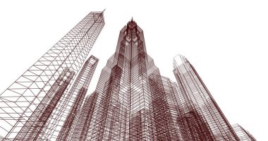 soyut mimari duvar kağıdı, dijital arkaplan