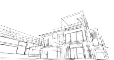 soyut mimari duvar kağıdı, dijital arkaplan