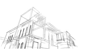 soyut mimari duvar kağıdı, dijital arkaplan