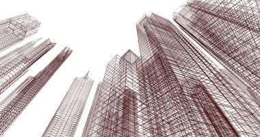 soyut mimari duvar kağıdı, dijital arkaplan