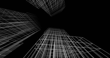 soyut mimari duvar kağıdı tasarımı, dijital konsept arkaplan