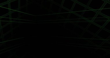 Mimari sanat konseptinde soyut çizgiler, minimum geometrik şekiller. 