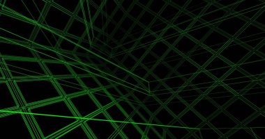 Mimari sanat konseptinde soyut çizgiler, minimum geometrik şekiller. 