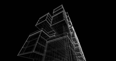 soyut mimari duvar kağıdı, dijital arkaplan