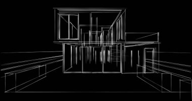 soyut mimari duvar kağıdı, dijital arkaplan