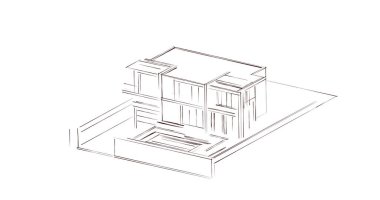 soyut mimari duvar kağıdı, dijital arkaplan