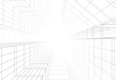 soyut mimari duvar kağıdı tasarımı, dijital konsept arkaplan