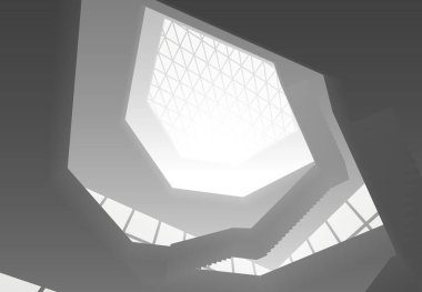 soyut mimari duvar kağıdı tasarımı, dijital konsept arkaplan