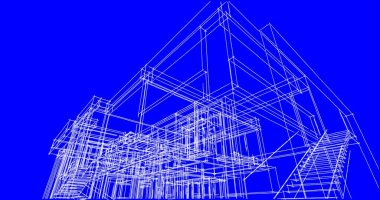 çizgili mimari duvar kağıdı, dijital arkaplan