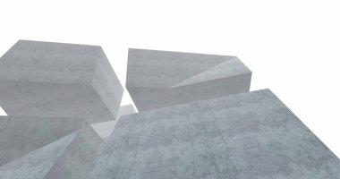 Mimari sanat konseptinde soyut çizgiler, minimum geometrik şekiller. 