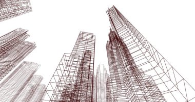 soyut mimari duvar kağıdı, dijital arkaplan