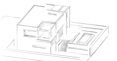 soyut mimari duvar kağıdı, dijital arkaplan